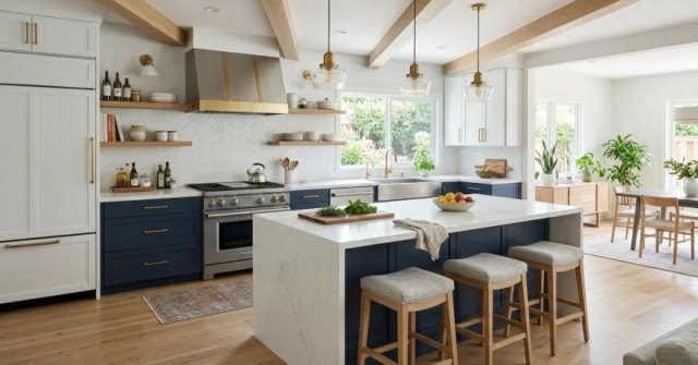 Kitchen areas photographed for a remodeling estimate