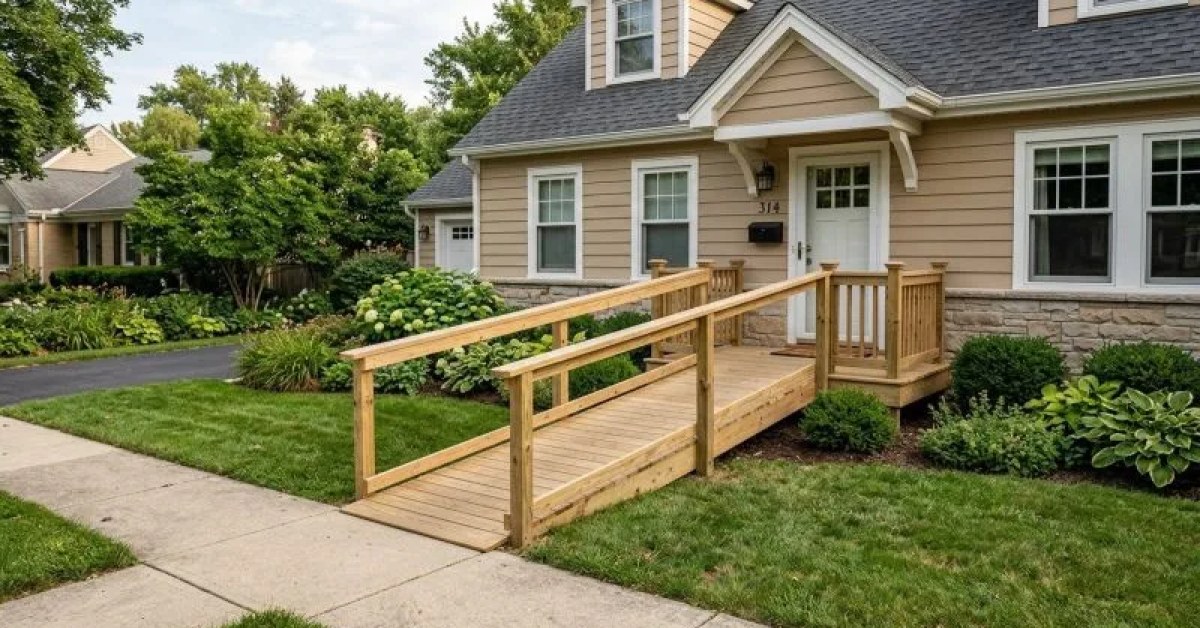 Residential ramp construction project in Gulf Shores, AL